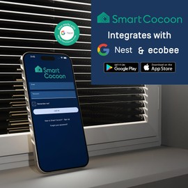 SMARTCOCOON 4"X10" Register Booster Fan - Smart Dual Air Conditioner & Heater Floor Fan - Integrates With Ecobee & Nest Thermostats - Syncs To Your HVAC System & Smartphone Control