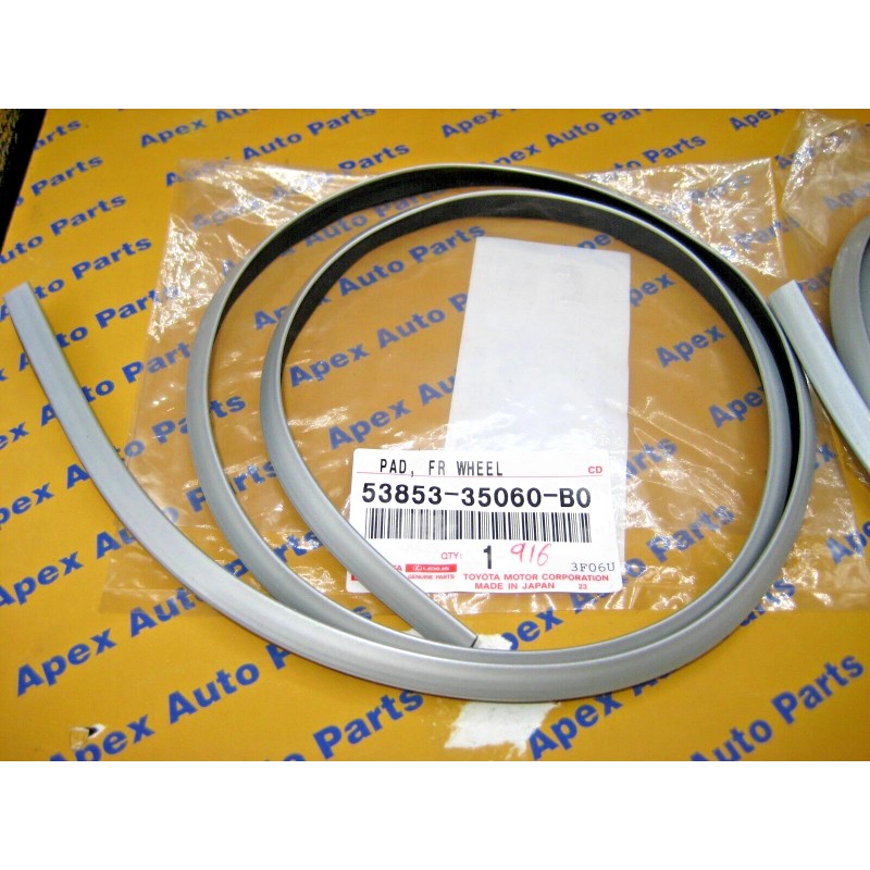 Toyota 4Runner Limited Front Fender Flair Rubber Seal Silver OEM