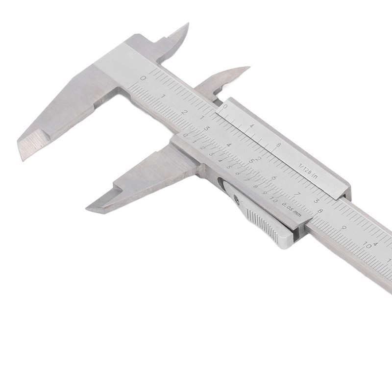 Vernier Caliper 0‑150mm 0‑6in Range 0.05mm 1/128in Resolution Stainless Steel