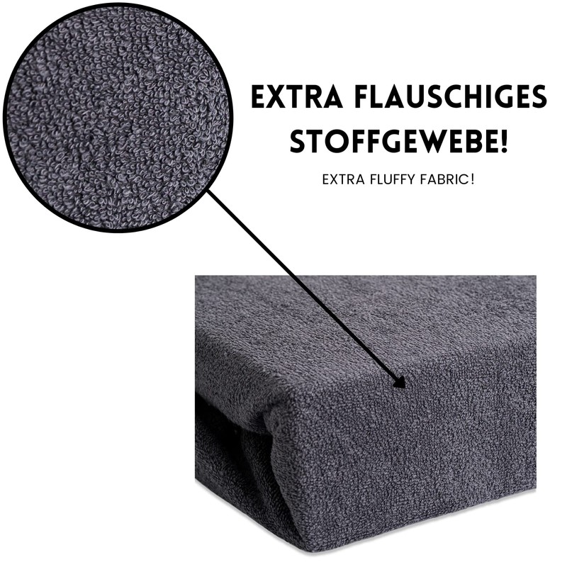 Hometex Premium Textiles Terry Cloth Fitted Sheet up to 23