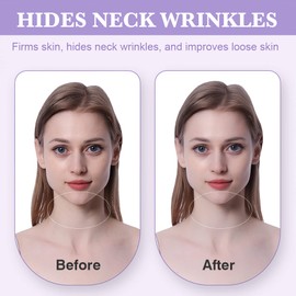 Neck Lifting Tape, Invisible Anti-Wrinkle, Comfy Skin Tone Fabric for Instant Neck Lift (10pcs)
