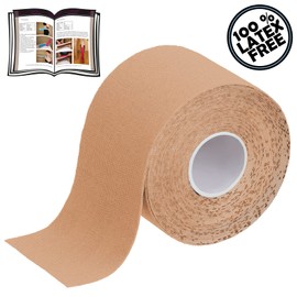BB Sport 6 Rolls Kinesiology Tape 5 m x 5 cm in 11 different colours, Colour:beige