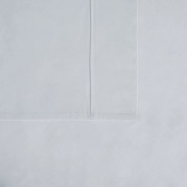 CANNON - Solid Percale 3 Piece Twin Sheet and Pillowcase Set - Light Blue