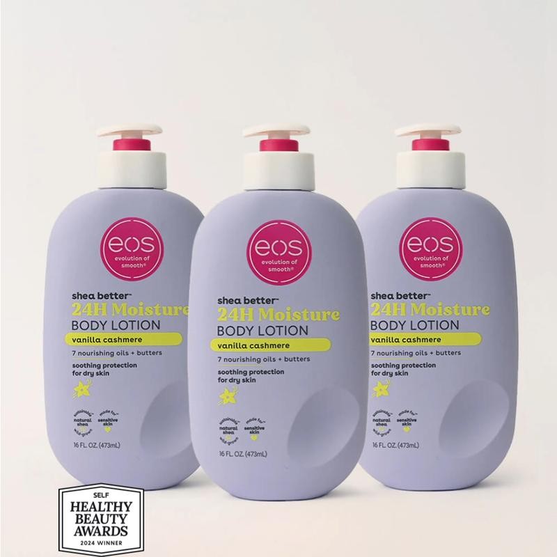 eos Vanilla Cashmere Body Lotion 3-Pack Bundle