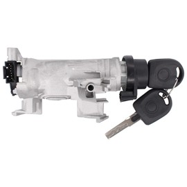 Ignition Switch Steering Lock Housing Ignition Starter Switch + Door Lock Cylinder with Key for A1 A3 Q3 TT Roadster Alhambra Altea XL Leon Toledo III Octavia II Combi Superb Caddy III Box EOS
