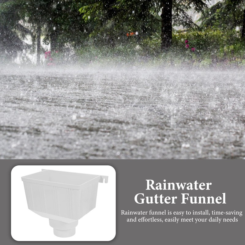 DOITOOL Gutter Downspout Diverter Rainwater Collection System Adapter for Roof