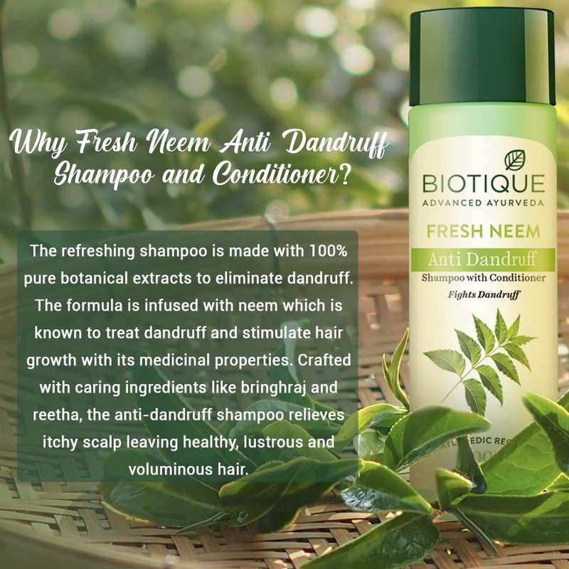 Biotique Margosa-Fresh Daily Dandruff Expertise Shampoo and Conditioner for All