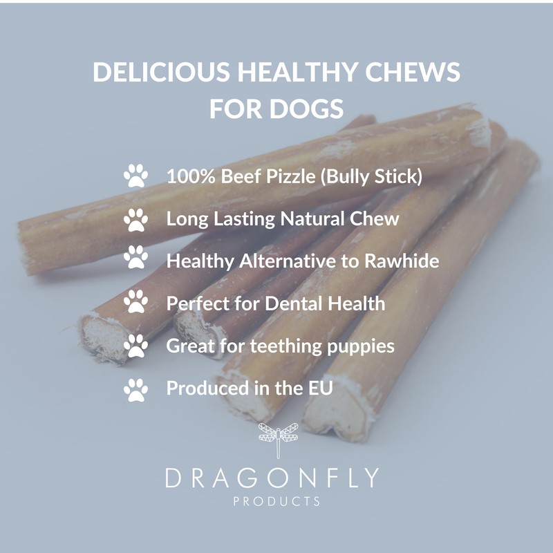 Dragonfly Products Puppy Bully Sticks for Puppies & Toy Breeds,