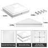 SIEDiNLAR 5x5 Pyramid Post Caps Outdoor Waterproof 5X5 Post Cover,