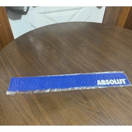 Absolute Thick Rubber Bar Mat 23.5" x 3.5" Rail Shot Spill Man Cave E3
