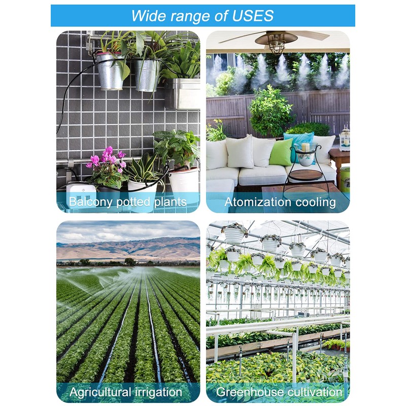 Kalolary 150PCS Drip Irrigation Kit Accessories Plant Watering System Adjustable