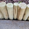 Backyard X-Scapes Natural Eucalyptus Wood Solid Log for Garden Edging