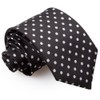 DQT Woven Polka Dot Classic Patterned Fashion Casual Neck Tie
