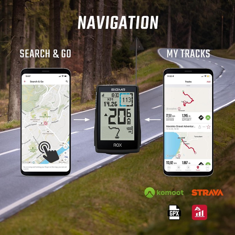 SIGMA ROX 4.0 SE| ciclocomputer wireless GPS e navigazione incl.