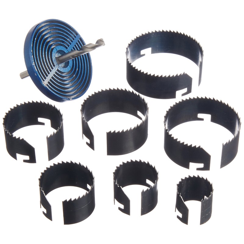 Takagi Earth Man Hole Saw for Carpentry, 7 Blades, Blade