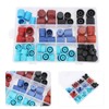Luqeeg 77pcs Air Conditioning Valve Caps, M8 M9 M10 1/4