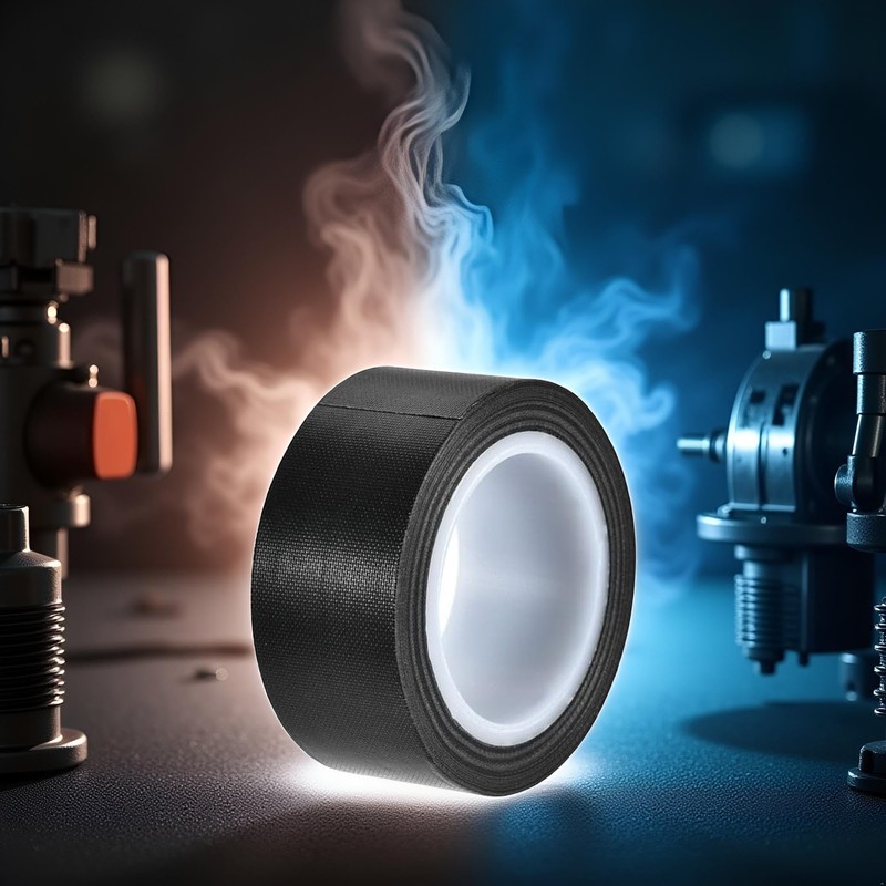 Seadiquiet 1Roll Black 1" x10m Black PTFE Teflon Tape Nonstick