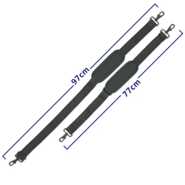 soundman Backpack Set of 2 Suitcase Straps - Robust Shoulder Straps Set of 2 for Instrument Cases (Violin, Trumpet, Saxophone, Guitar etc.) - Strap with Sturdy Carabiner - Carrying Strap Set