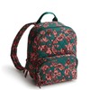 Vera Bradley Women's Cotton Mini Banbury Backpack Bookbag, Green, One