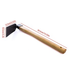 Hoe Garden Tool,Garden Digging Hoe and Rake, Garden Hoe and Rake for Weeding, Planting Soil Smoothing and Loosening (E)