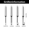 4 PCS Apfelentkerner Apfelausstecher, Apfelstecher, Kerngehäuse Ausstecher Apfel, Apfel Entkerner,