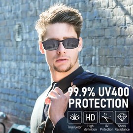 Risipu Polarized Sunglasses for Men and Women, UV400 Protection, Classic Retro Style, Lightweight Metal Frame, Sun Glasses for Driving, Fishing, Cycling, and Sports