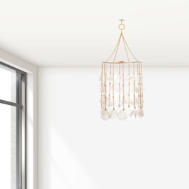 Round Centre Hanging Wall Roof Ceiling Hanging Jhoomar of white Net and Golden boundries Hangings Decorative Ornament Christmas Decorations Home Décor Wedding Festivities New Year Gifting