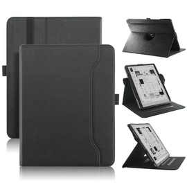 Tading Standing Premium PU Leather Case for Onyx Boox Go 10.3 Tablet (2024 Released), Lightweight Book Folio Cover with Auto Sleep/Wake (Black)