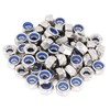 binifiMux 100pcs 304 Stainless Steel M4-0.7MM Pitch Nylock Nylon Inserted