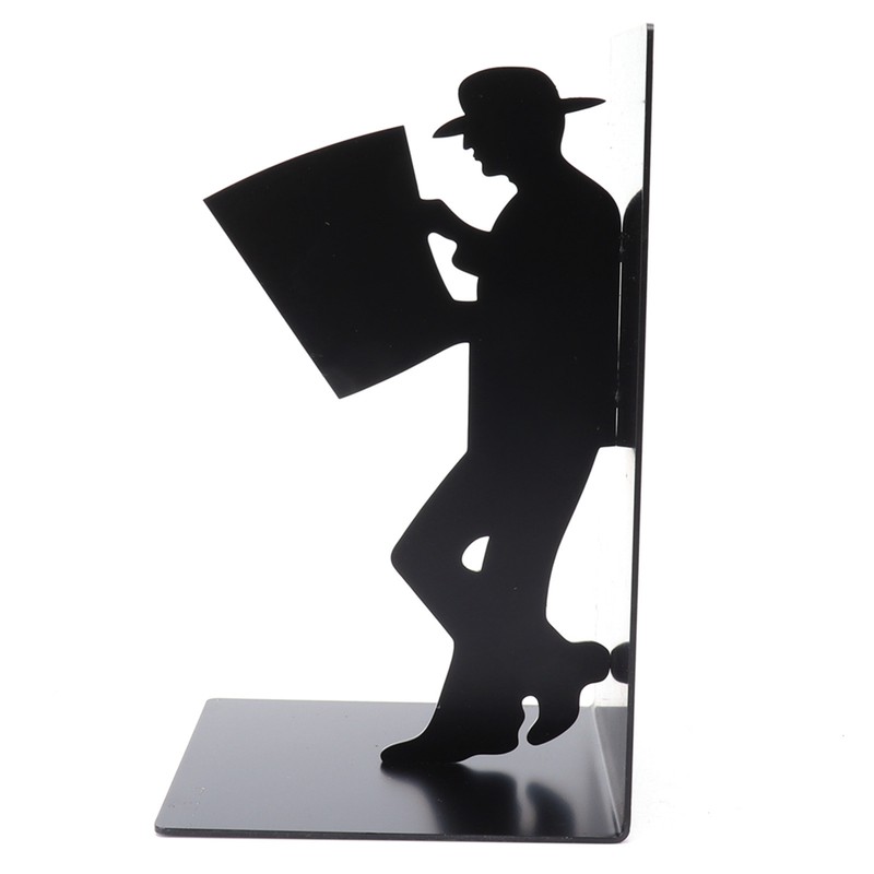 Wrought Iron Figure Book Stand Readers Book Stand Bookshelf Ornaments