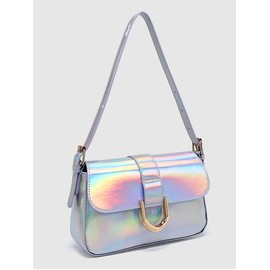 Summer Women's Vintage Solid Buckle Decor Designer Shoulder Bag, Gifts for Girlfriend, Adjustable Strap PU Leather Bags for Work, Fashion Women's Bags for Back To School, Valentine's Day, Gift for Her:_multicolor1_Please Refer To The Pictures for Dimensions