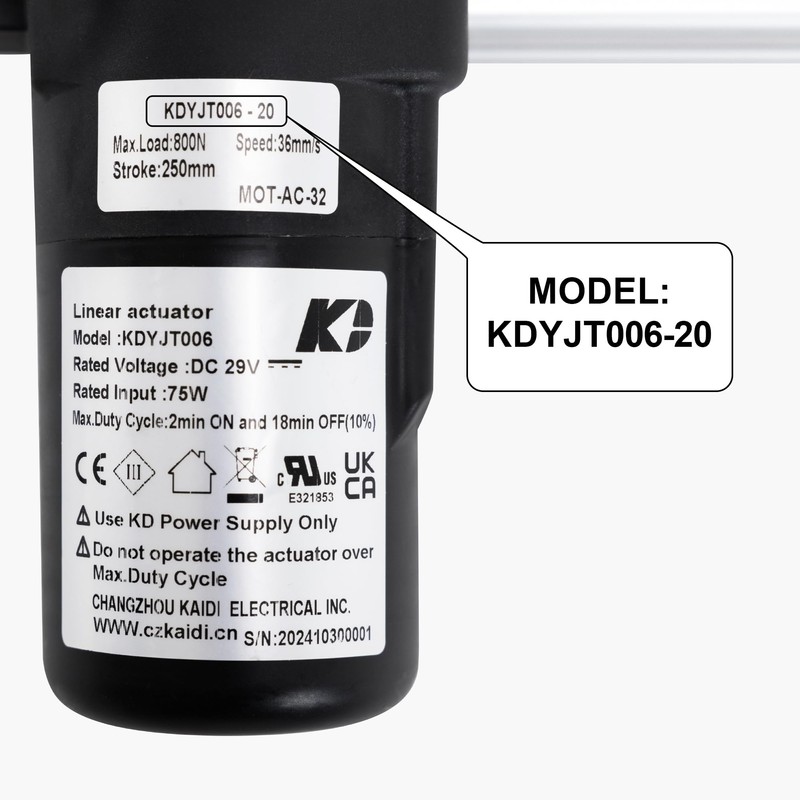 Skuehod Kaidi KDYJT006-20 Motor Actuator for Power Recliner Chair Adjustable