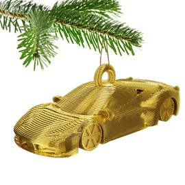 458 Sports Car Christmas Tree Bauble Decoration Ornament For Christmas Xmas Noel (Gold)