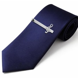 ト音記号 カフス & タイピン セット (カフスボタン ネクタイピン) n01899