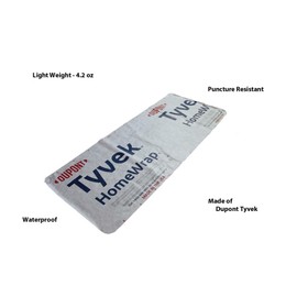 Ultralight Camping Tarp, Backpacking Tarp, Tyvek Sheet, Tent Footprint, House Wrap, Tent Flooring, Ground Cloth, Camping Fly - Multiple Sizes