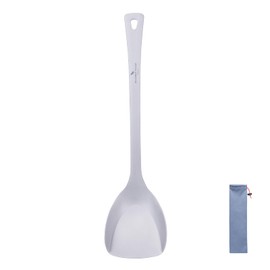 Boundless Voyage Titanium Spatula Food Turner Lightweight Food Grips Cooking Utensils for Home Outdoor Kitchen (Ti1073T)