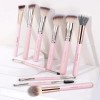 Brochas de Maquillaje Profesional 14 Piezas kit,Con 1 Soporte Para