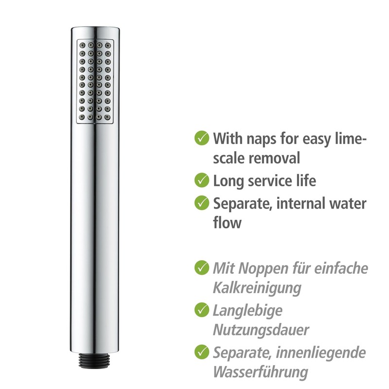 WENKO Basic Line 3-Piece Shower Head Set with Rain Jet