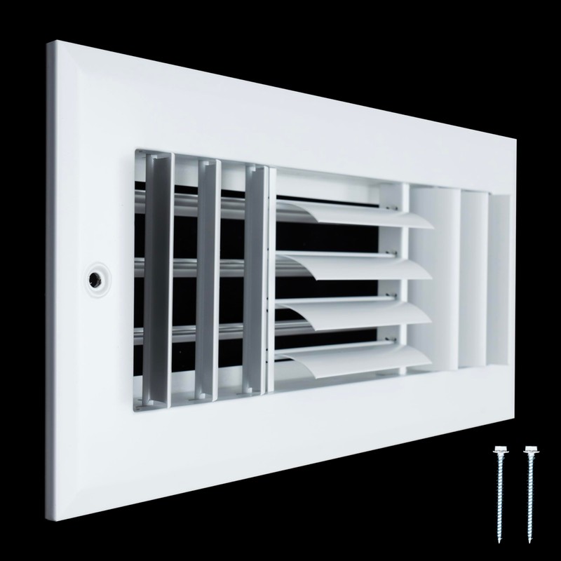 Fits 10x4 Duct Opening Aluminum 3-Way Adjustable Air Supply Grille