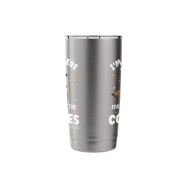 I'm Just Here For The Cookies #scoutdad Stainless Steel Insulated Tumbler