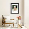 11x14 Solid Wood Picture Frame, Tempered Glass with Mat for