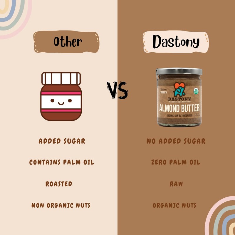 Dastony Organic Raw Almond Butter, 8 oz | Only One