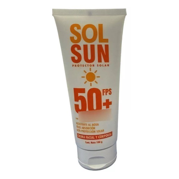 Belabel Solsun, Protector Solas 50 Fps+, Resistente Al Agua, 100 Gr