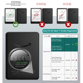 MoKo Kindle Paperwhite 2024 Film 2 Pack 12th Generation 7" for 2024 PET Anti-Glare Film High Transmittance Anti-Glare Bubble Free Easy Application Anti-Fingerprint Clear