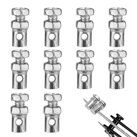 BIVYAX 10 x Bowden Cable Nipple for Bowden Cable, 2.5 mm Max Clutch Cable, End Caps Made of Brass, Universal Cable End Caps for Bicycle Coupling, Motorcycle, Lawn Mower, Go-Kart and Tractor