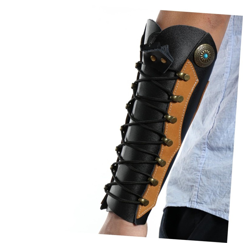 Kisangel Leather Archery Arm Guard Protective Armband Comfortable Wristband for