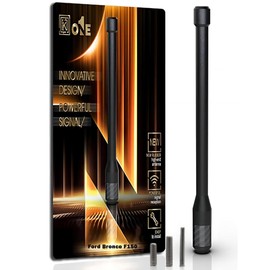 𝐍𝐄𝐖 KEYO1E Carbon Fiber Antenna Compatible with 2021-2024 Bronco / 1997-2024 F150 / 7.9 Inches Flexible Durable Rubber Antenna Replacement/Internal Copper Coil for Enhanced Reception