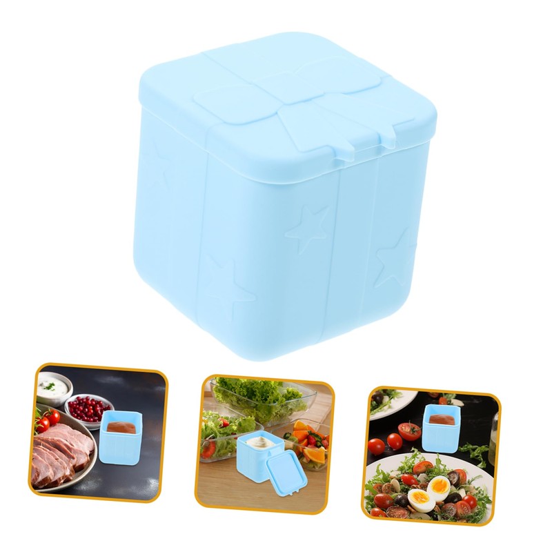 BIUDECO Leakproof Salad Dressing Container Reusable Picnic Sauce Containers Small