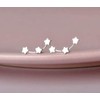 Iszie 925 Sterling Silver Mini Triple Stars Climber Earrings Star