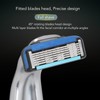 Men Manual Razor Six Blades Waterproof Precise Portable Removable Quick